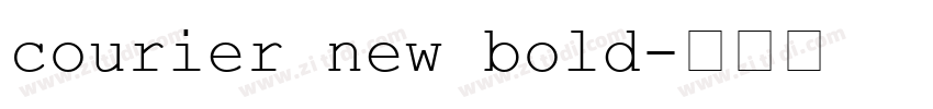 courier new bold字体转换